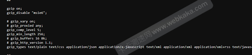 gzip_types的配置
