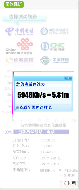 卡卡網站測速平臺