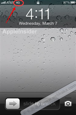 3G網(wǎng)絡(luò)iPhone4S顯示4G標(biāo)志