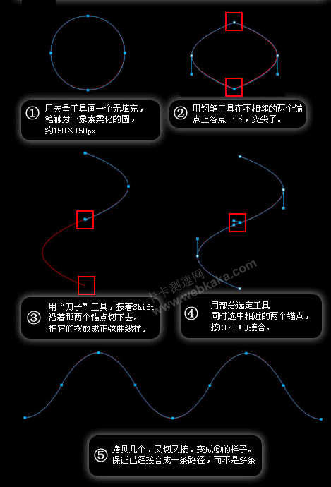 Fireworks畫(huà)弦曲線的方法