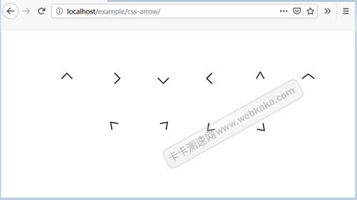 純CSS實(shí)現(xiàn)各種方向的箭頭