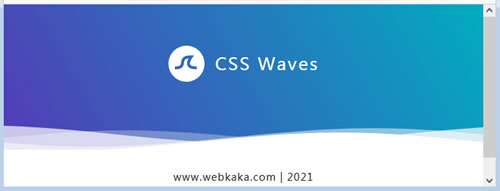 純 CSS Wave 波浪效果