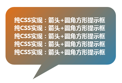 純CSS實(shí)現(xiàn)：箭頭+圓角方形提示框tooltip