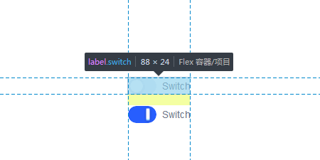 .switch是設(shè)置開(kāi)關(guān)按鈕容器的樣式