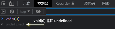 void(0) 返回 undefined