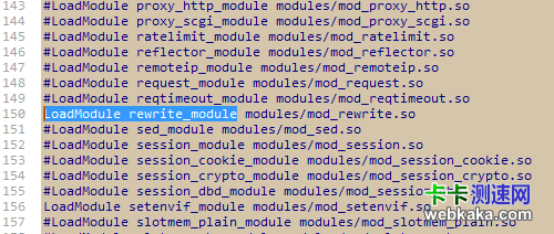 啟用rewrite_module