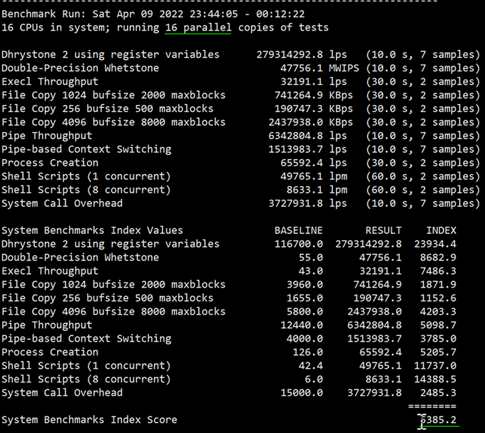 Benchmark測試二